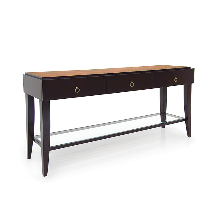 Modern style console table made of wood replica sevensedie Sofa in legno