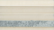 B4 - Bianco antico + dett. foglia argento