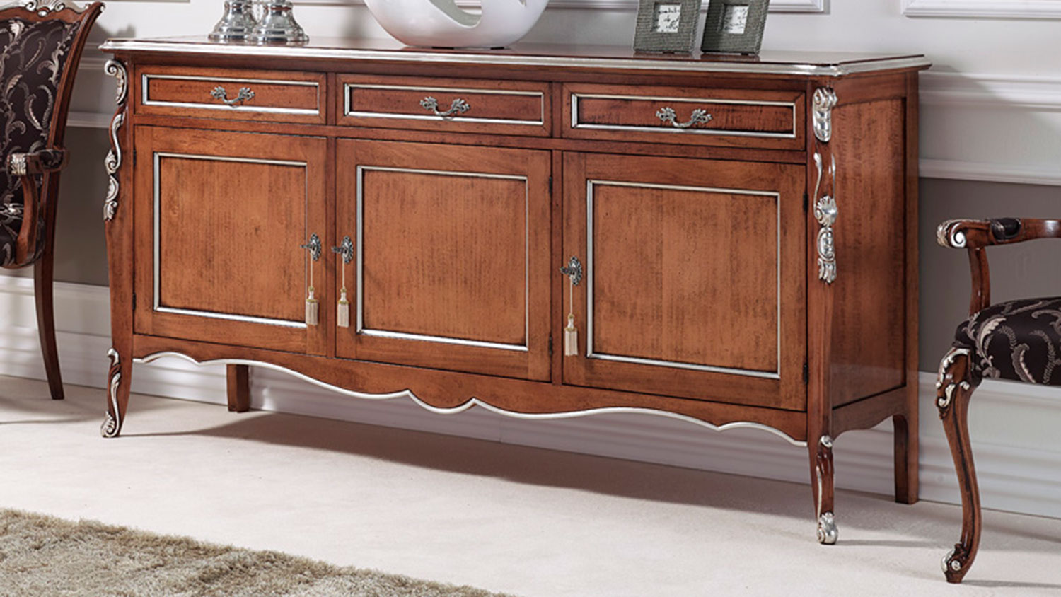 baroque 3 doors sideboard 5204