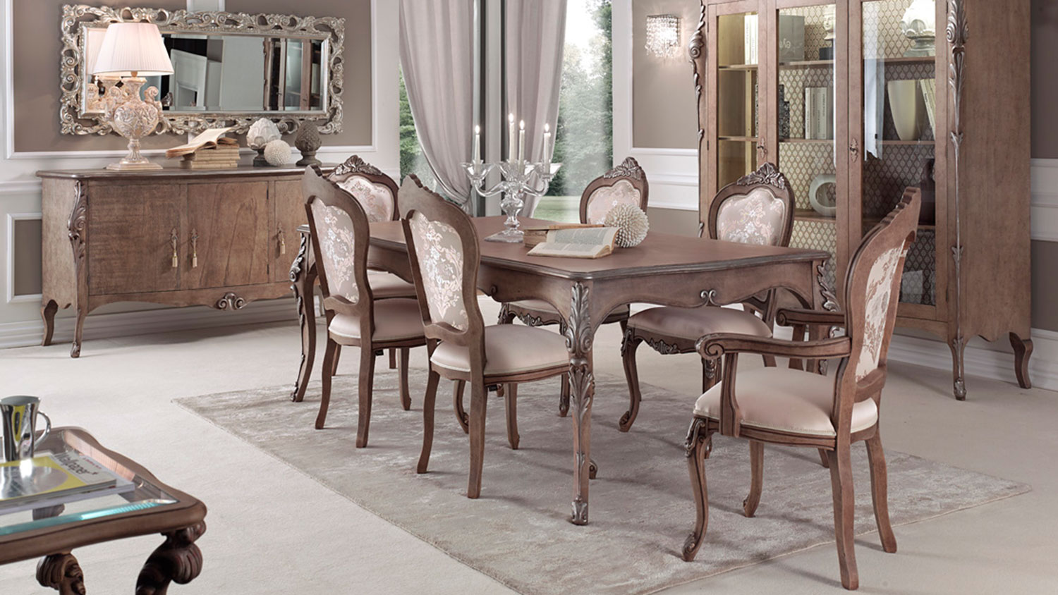 baroque dining room aura by sevensedie 7018