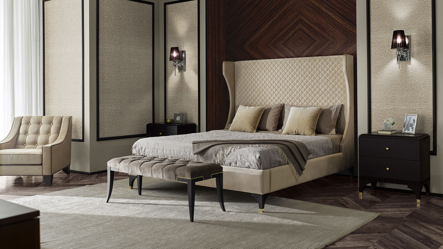 ellipse contemporary master bedroom set 9951