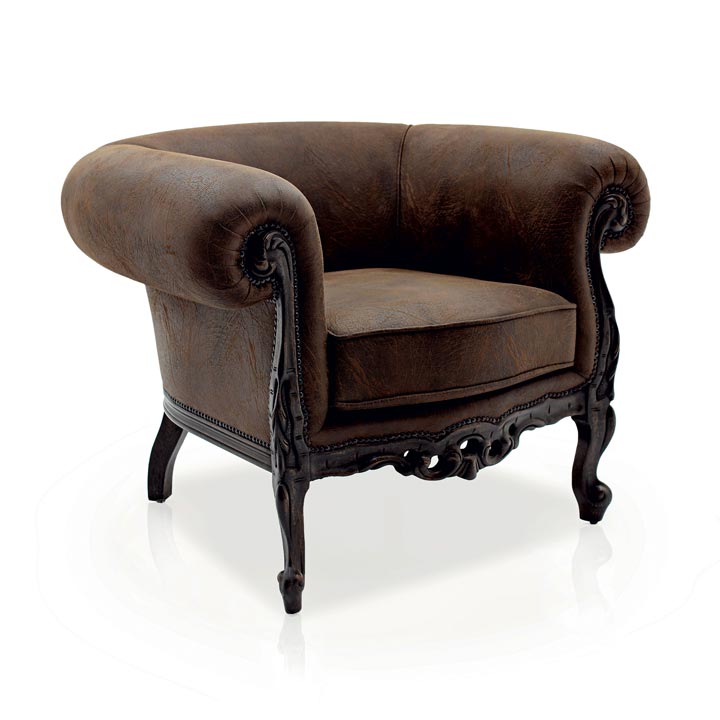 1 baroque style wood armchair febo