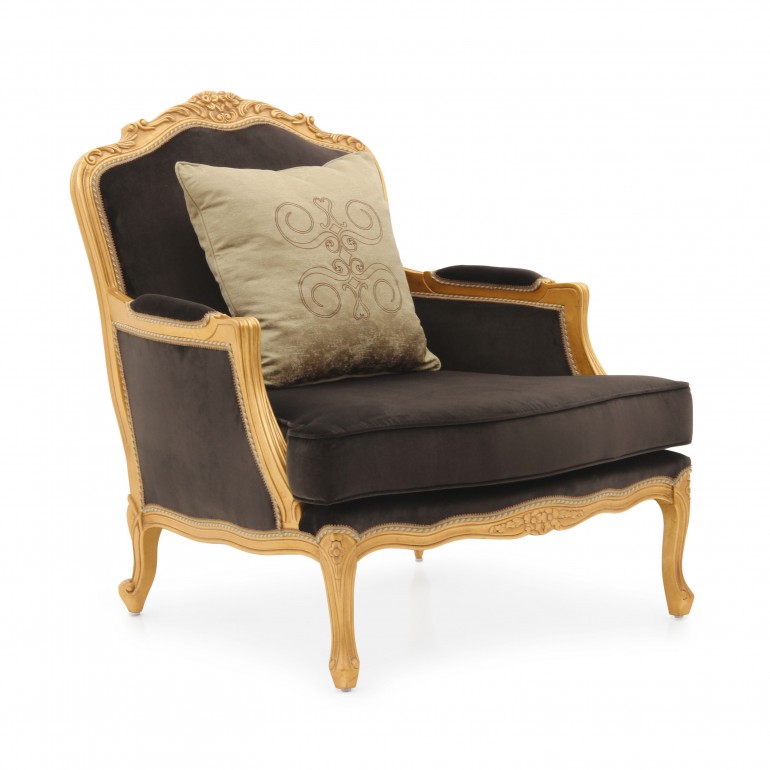 classic style wooden armchair