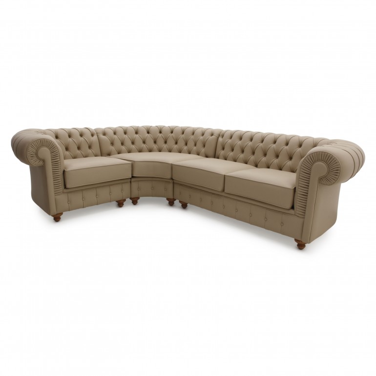 1197 chesterfield style wood sofa custom019