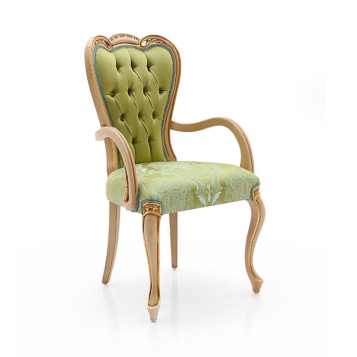 12 classic style wood armchair angelo