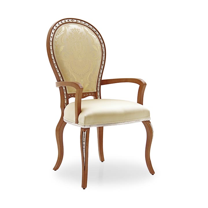 13 classic style wood armchair claudia