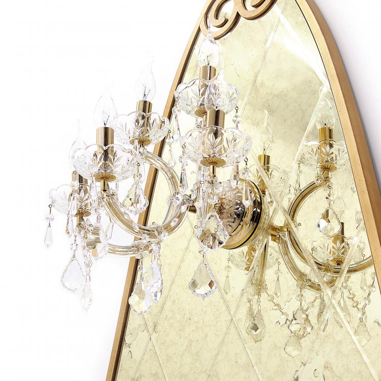 15 classic style applique glass lamp sette