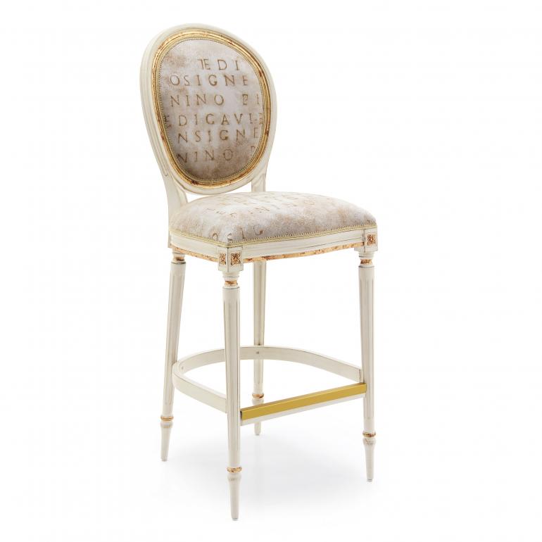 1843 classic style wood barstool luigi