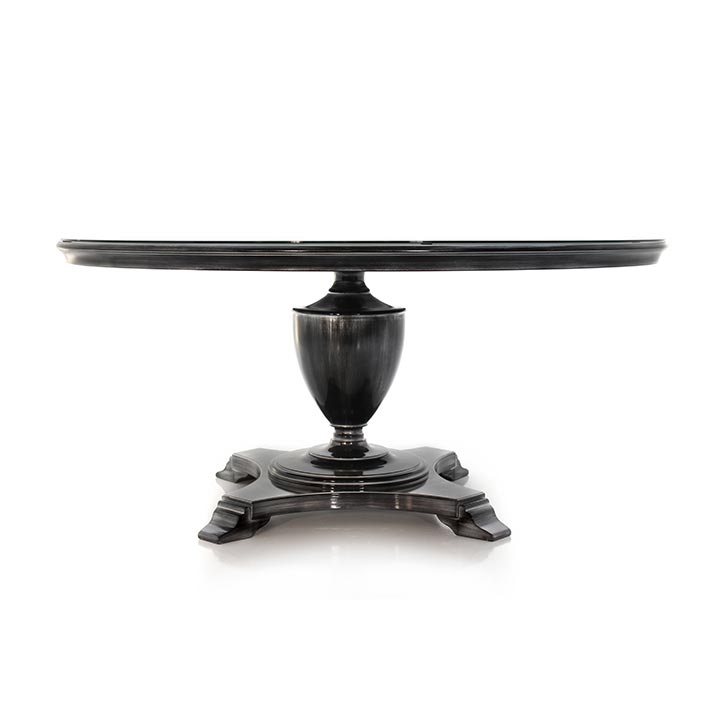 185 classic style round wood table biscotus3