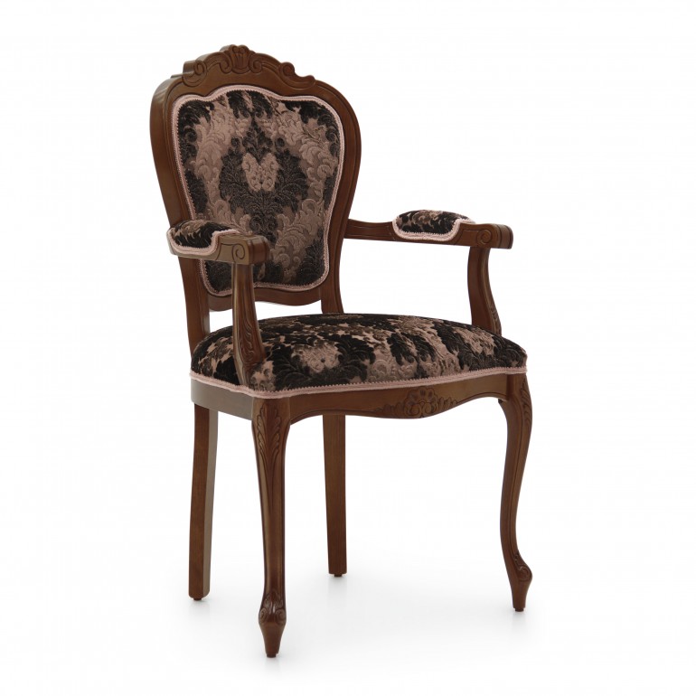 2064 classic style wood armchair miledi2