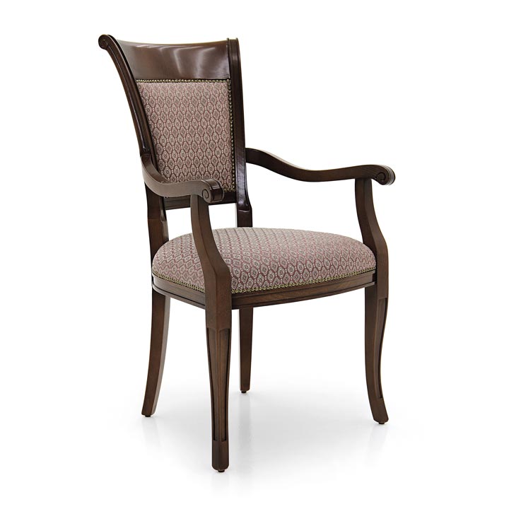 21 classic style wood armchair ricciolo