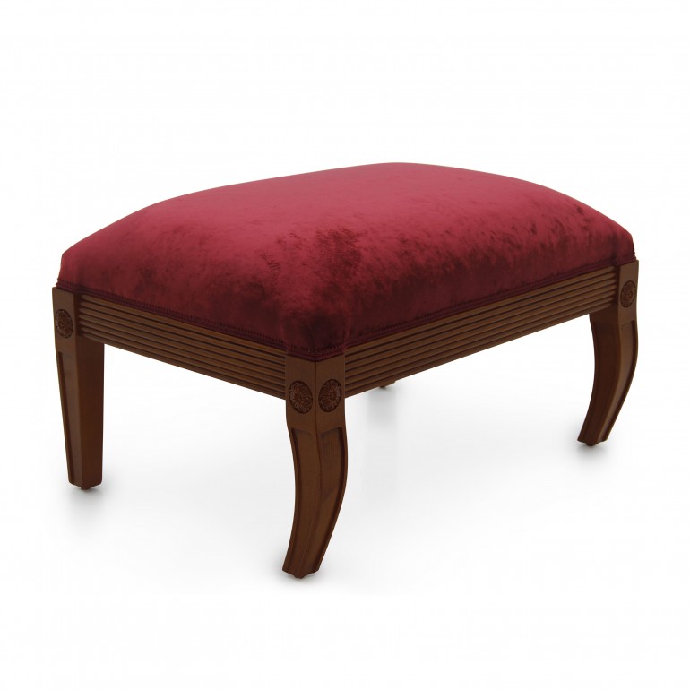 2179 classic style wood ottoman minerva