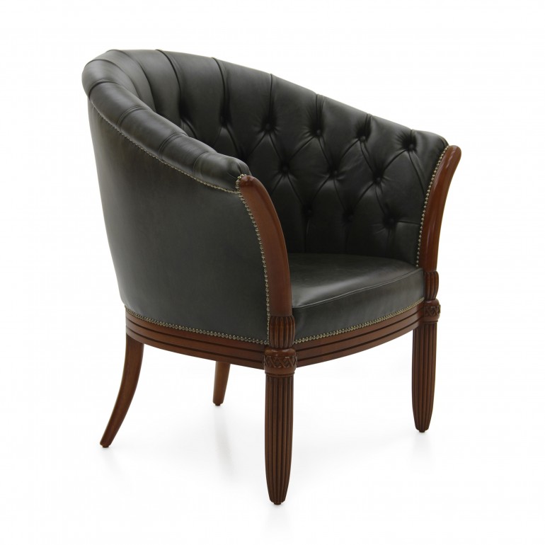 2595 classic style wood armchair augusto