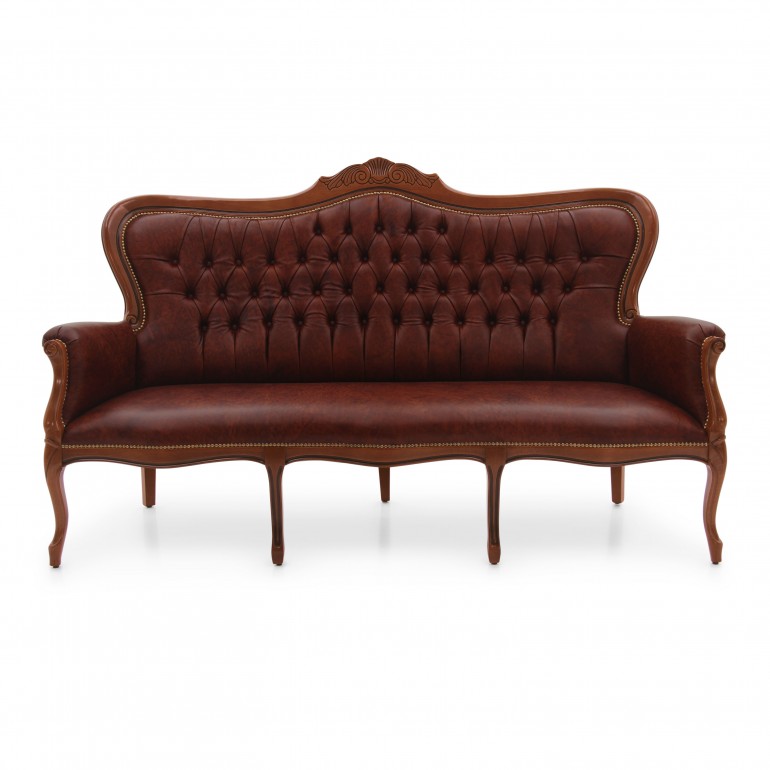2818 classic style wood sofa foglia b