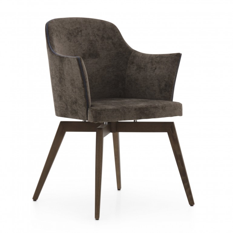 2867 modern style wood armchair marta