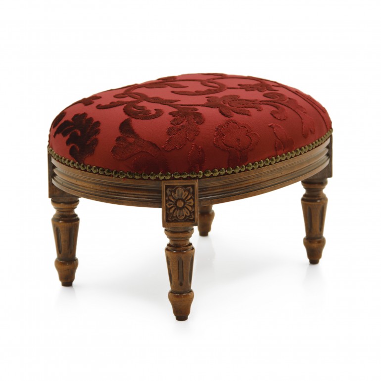 2968 classic style wood ottoman luigi