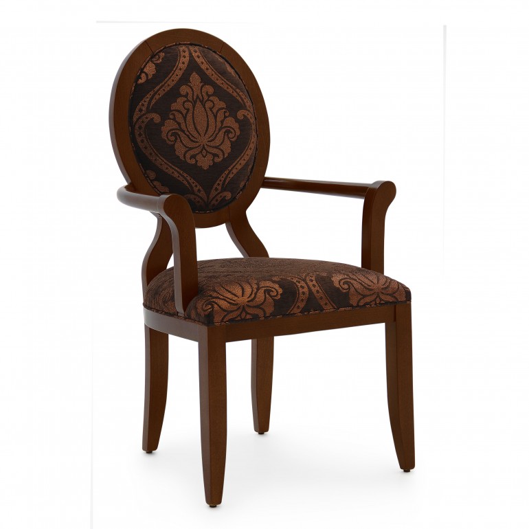 3408 modern style wood armchair anello b