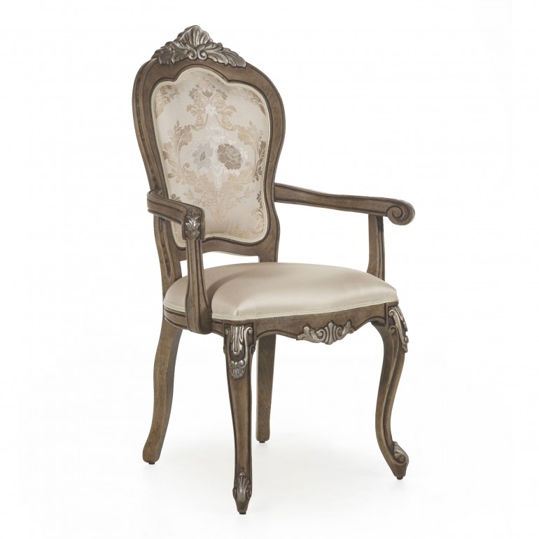 3734 classic style wood armchair cresta