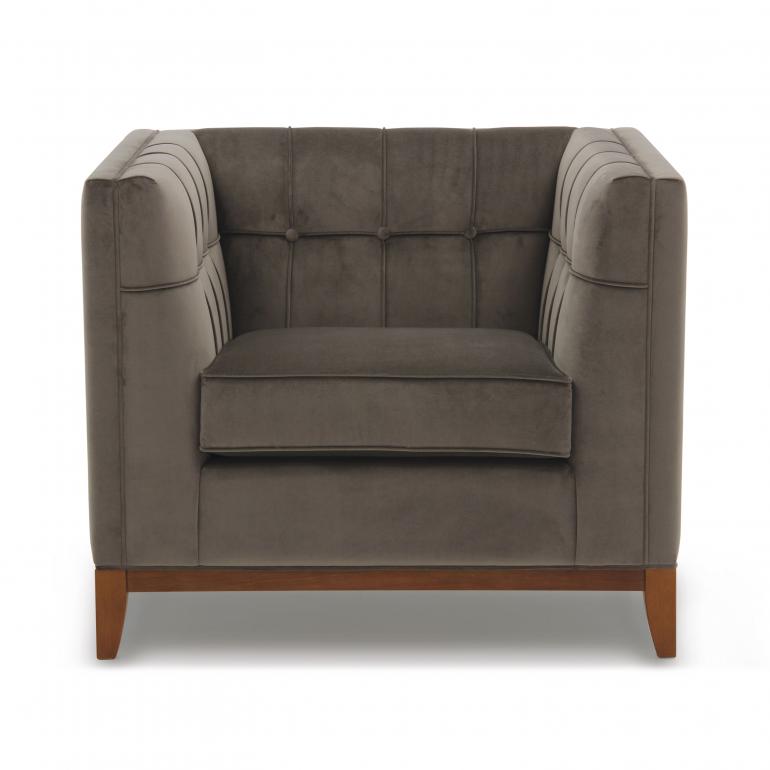 contemporary style wooden armchair