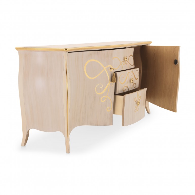 4063 classic style wood sideboard butterfly b5