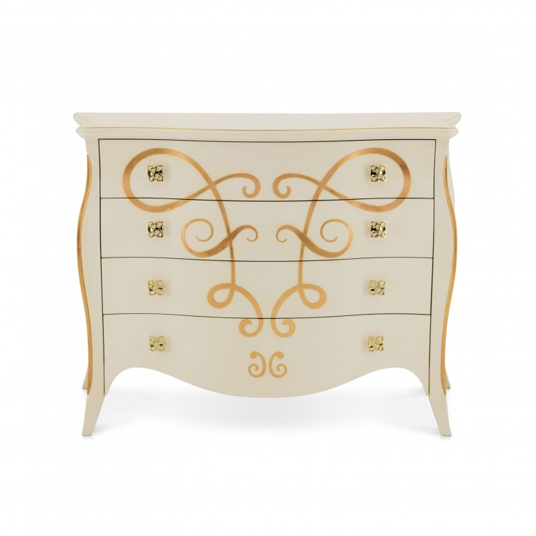 4129 classic style wood chest butterfly2
