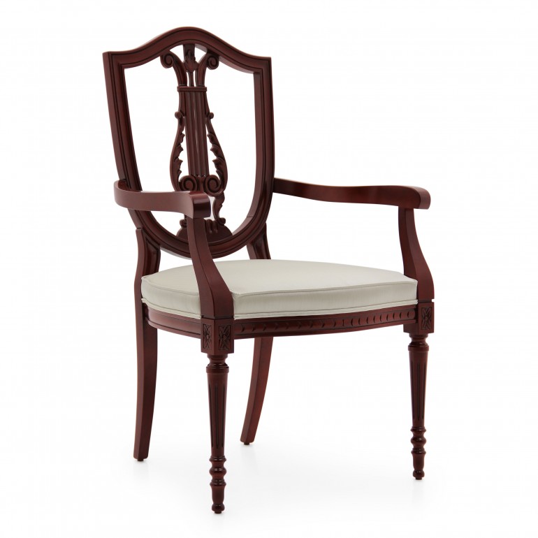 4134 classic style wood armchair violino c1