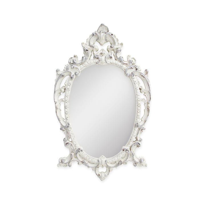 44 baroque style wood mirror regina