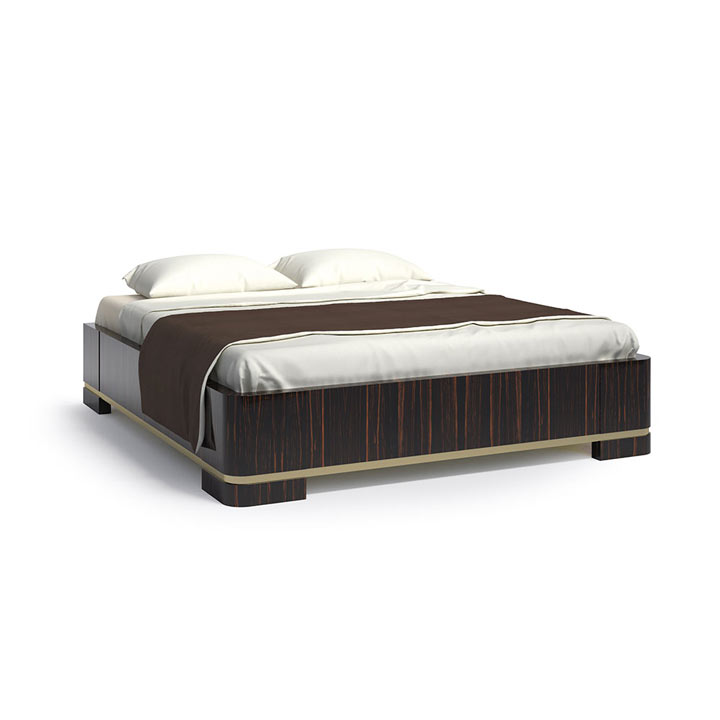 contemporary style wooden bed frame