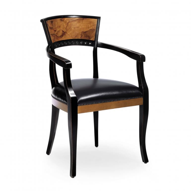 4684 classic style wood armchair radica