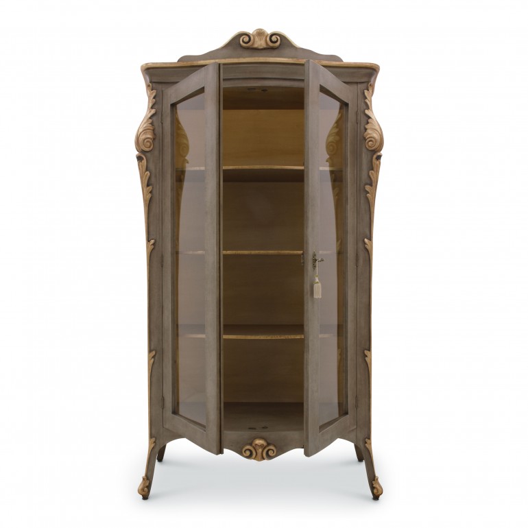 4720 classic style wood glass cupboard aura b7