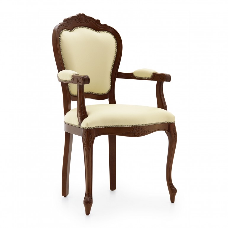5180 classic style wood armchair miledi