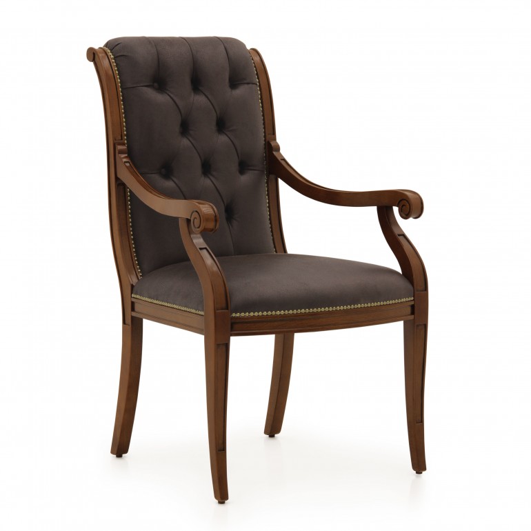 5197 classic style wood armchair torino b