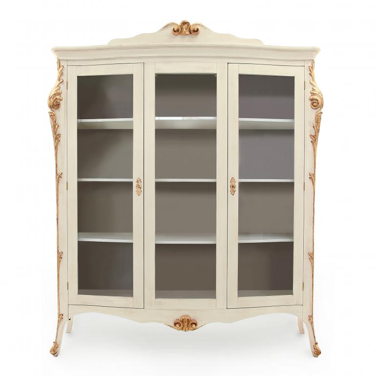 5307 classic style wood glass cupboard aura1
