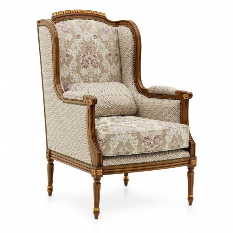 5399 classic style wood armchair lutezia