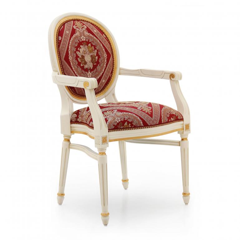 55 classic style wood armchair luigi