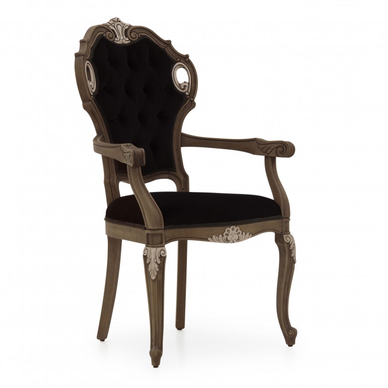 classic style small wooden armchair