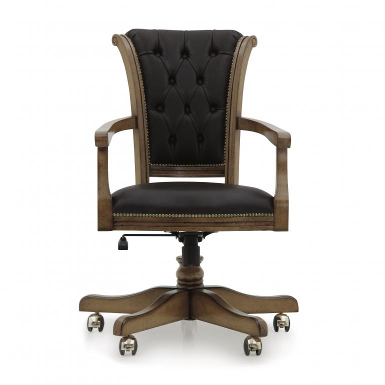 classic style wooden office armchair