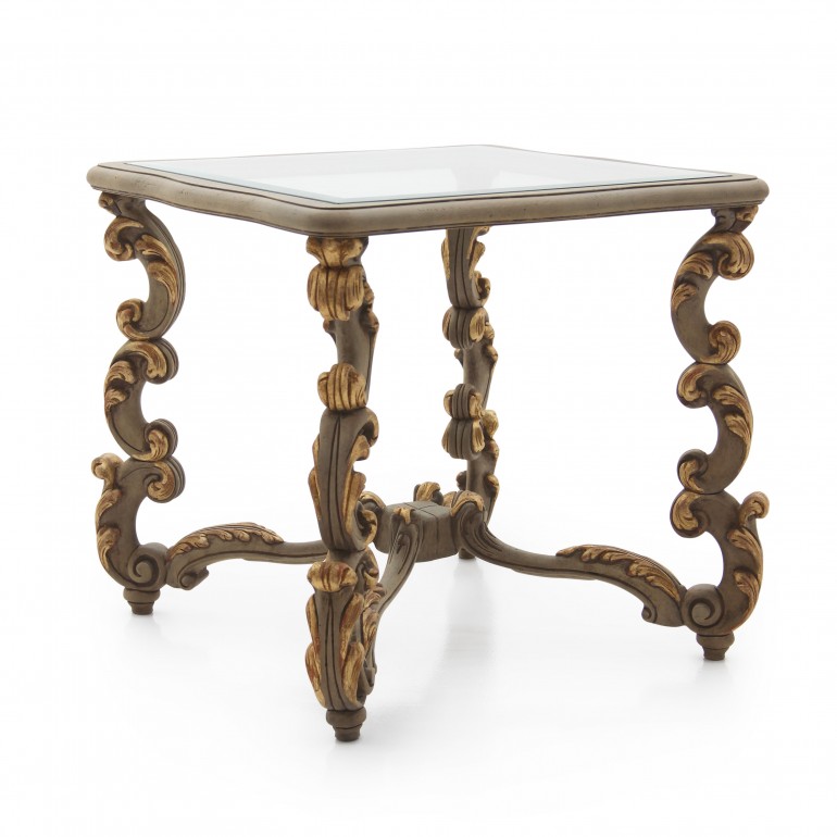 5731 baroque style square wood table firenze1