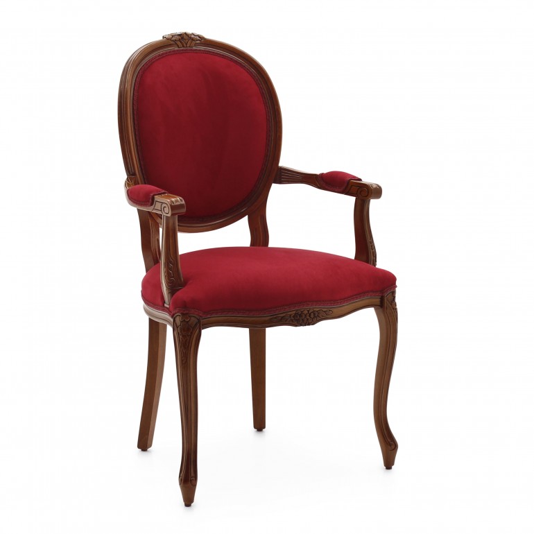 5916 classic style wood armchair rousseau