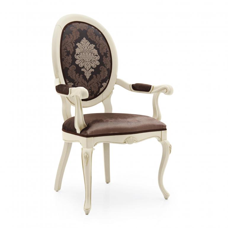 6 classic style wood armchair armonia
