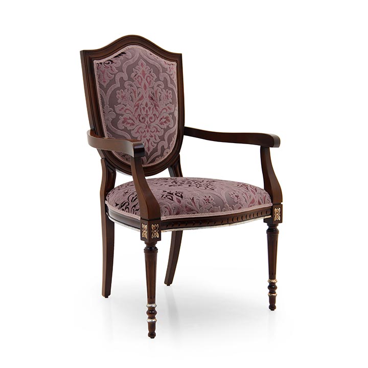 60 classic style wood armchair violino b