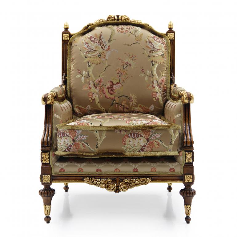 6092 classic style wood armchair giove2