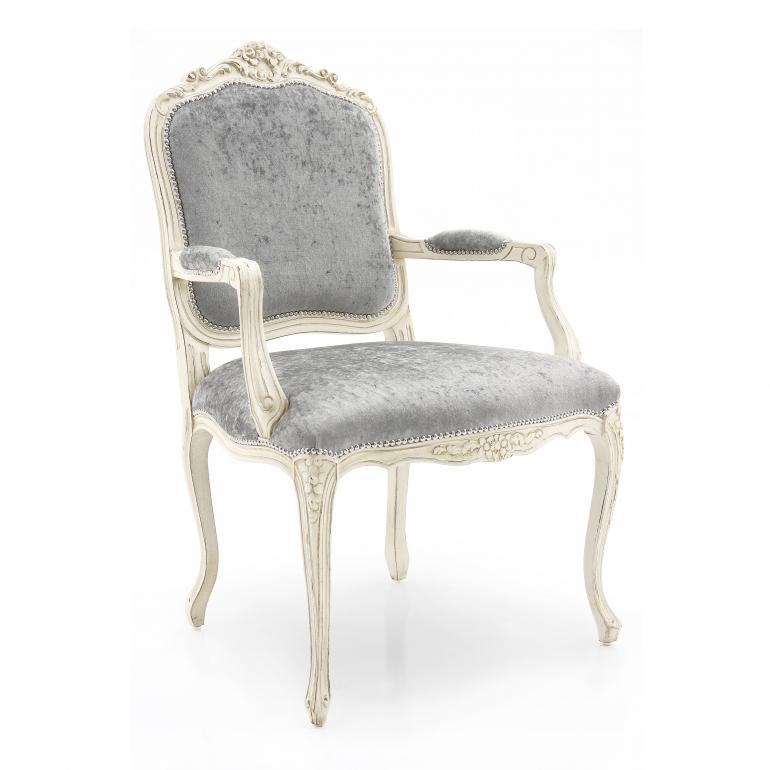 6191 classic style wood armchair monsieur