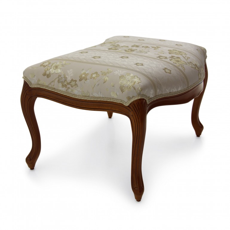 6376 classic style wood ottoman teseo6