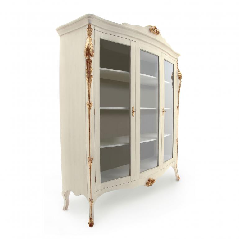 653 classic style wood glass cupboard aura2