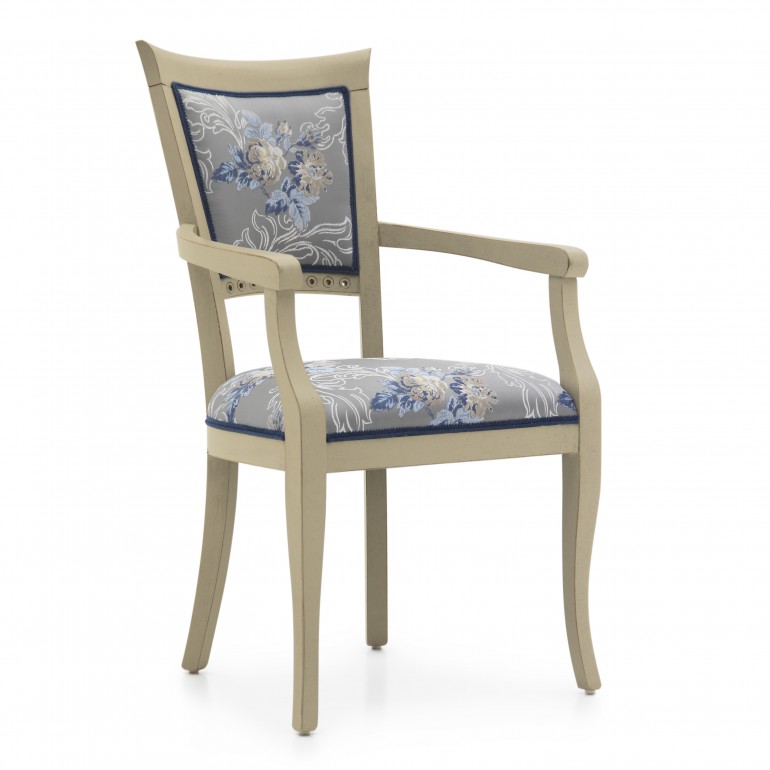 6665 modern style wood armchair modigliani