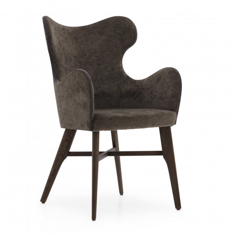6699 modern style wood armchair auribus