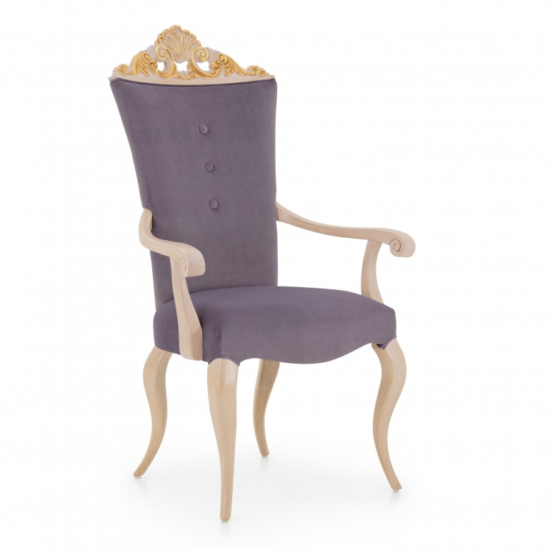 6809 baroque style wood armchair antesia6