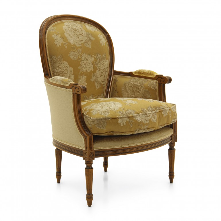 6927 classic style wood armchair iside