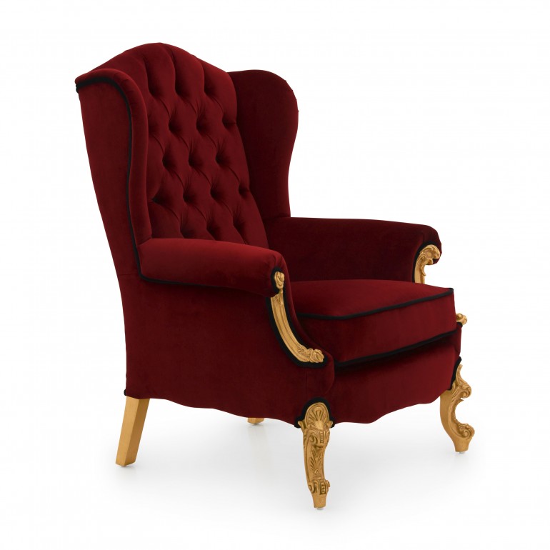 7063 classic style wood armchair eneide